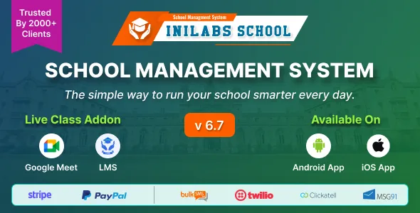 Inilabs School Express — School management system